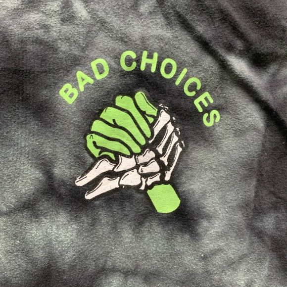 Graphic long sleeved acid wash shirt - Picture 4 of 5